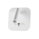 Oprawa LED V-TAC 8W COB CREE kinkiet biały hotel łóżko USB+USB C włącznik VT-80068-W 3000K 830lm 2 Lata gwarancji