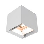 Oprawa ścienna solarna V-TAC 9W LED COB biała kostka 15x15cm IP65 czujnik ruchu VT-409CCT 3000K-4000K-5000K 800lm