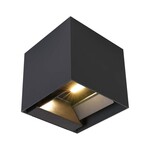 Oprawa ścienna solarna V-TAC 9W LED COB antracyt kostka 15x15cm IP65 czujnik ruchu VT-409CCT 3000K-4000K-5000K 800lm