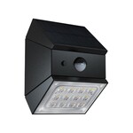 Kinkiet ogrodowy ścienny solarny V-TAC 2,5W CCT czujnik ruchu czarny VT-11025CCT-B 3000K-4000K-6000K 300lm 3 lata gwarancji