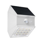 Kinkiet ogrodowy ścienny solarny V-TAC 2,5W CCT czujnik ruchu biały VT-11025CCT-W 3000K-4000K-6000K 300lm 3 lata gwarancji