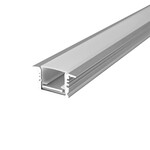 Profil aluminiowy anodowany wpuszczany V-TAC 2mb klosz mleczny 2000x17,7x13mm VT-71006 5 lata gwarancji