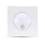 Oprawa schodowa 3W LED V-TAC biała czujnik ruchu 230V VT-8035 4000K 100lm