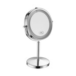 Lustro przenośne V-TAC 3W LED łazienka makijaż 4xAAA fi.17CM chrom VT-7572 6400K 30lm
