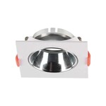 Oczko V-TAC GU10 wpuszczane kwadrat białe/chrom VT-932 3 lata gwarancji