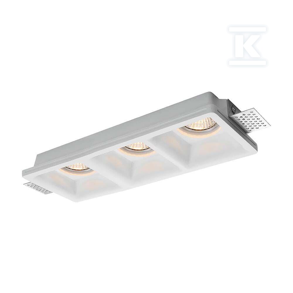 Oprawa gipsowa V-TAC 3xGU10 sufitowa - 6764