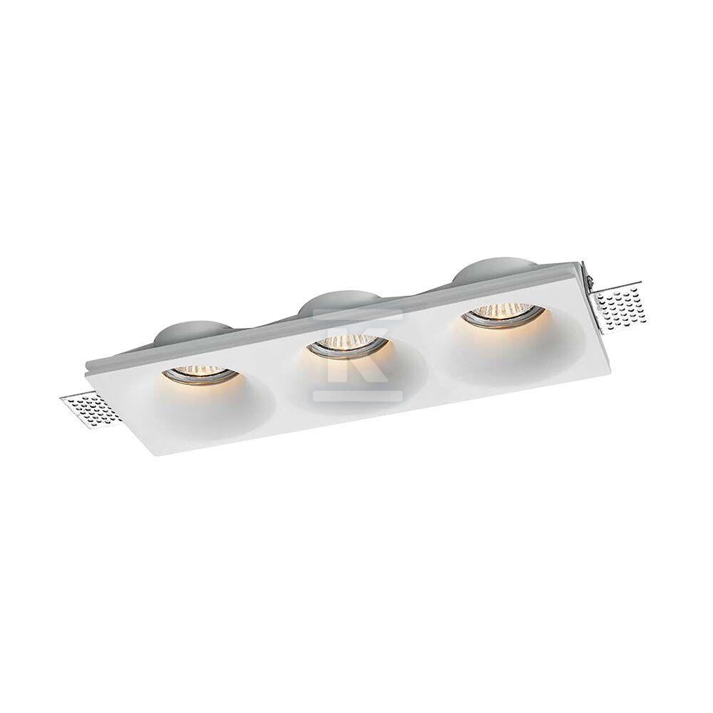 Oprawa gipsowa V-TAC 3xGU10 sufitowa - 6766