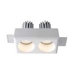 Oprawa gipsowa V-TAC 2xGU10 sufitowa biała 150x80 VT-11011 3 lata gwarancji