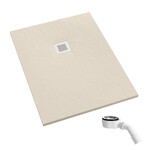 Brodzik kompozytowy Stabilsound Plus® Kalait Cashmere Stone 100x140x3,5 cm, prostokątny