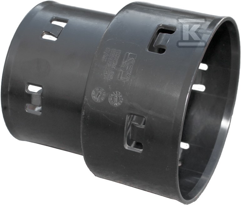 Drainage reducer DN/OD 160x125, black - 1630741900