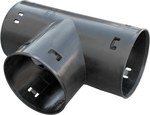 PVC drainage tee DN/OD 80x80/90, black color