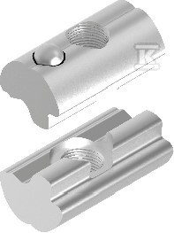 Sliding nut with a ball NKWSM8A - 600909