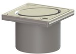 Nasada z kratką ze wzorem owalu 120x120, system 100