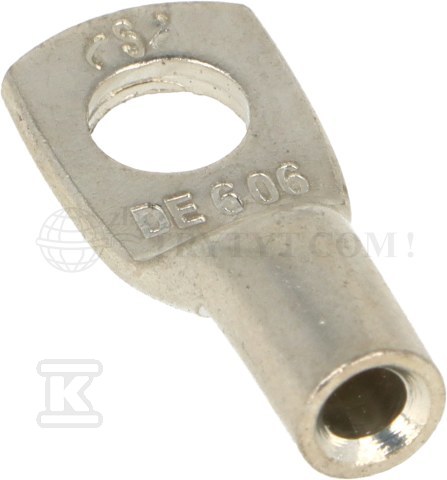 Końcówka oczkowa miedziana cynowana - SE-00606