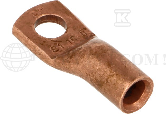 Końcówka oczkowa miedziana niecynowana - SE-01606W