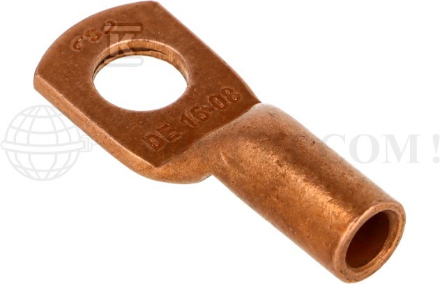 Końcówka oczkowa miedziana niecynowana - SE-01608W