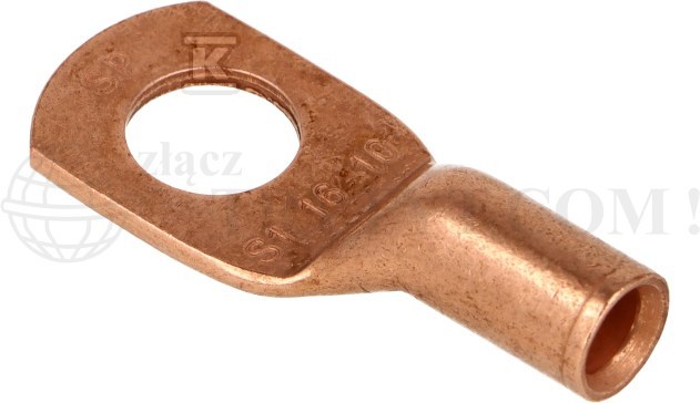 Końcówka oczkowa miedziana niecynowana - SE-01610W