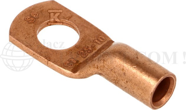 Końcówka oczkowa miedziana niecynowana - SE-02510W