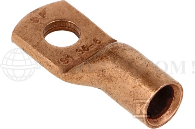Końcówka oczkowa miedziana niecynowana - SE-03508W