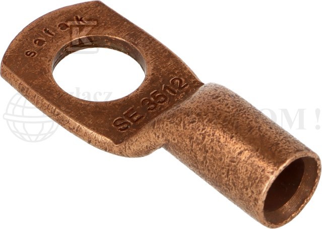 Końcówka oczkowa miedziana niecynowana - SE-03512W
