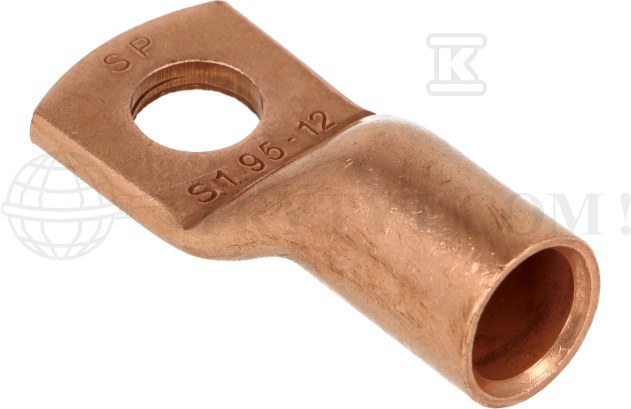 Końcówka oczkowa miedziana niecynowana - SE-09512W