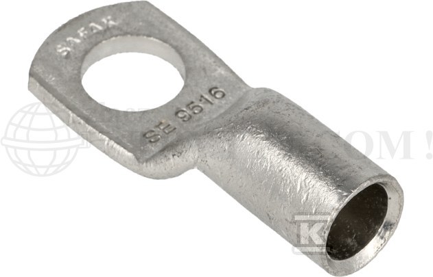 Końcówka oczkowa miedziana cynowana - SE-09516