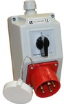 КОМПЛЕКТ ПРИЙМАЧА O-I/16A, 3P+N+PE, ВВІД М25, КРИШКА ЗАМКОВА ЧЕРВОНА. ZO02\R211ZC