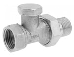 Shut-off radiator valve straight 1/2"