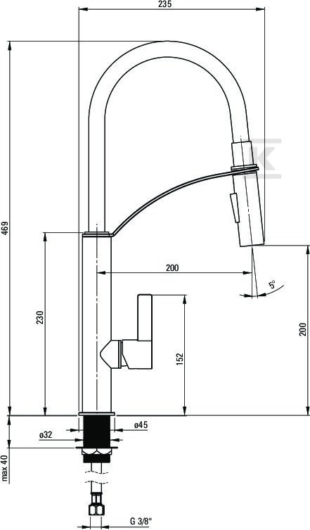 Bateria zlewozmywakowa Gerbera z - BGB_B720