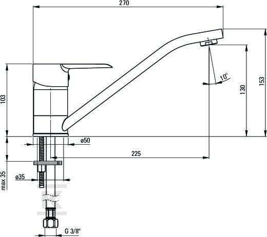 Corio kitchen faucet, chrome - BFC_060M