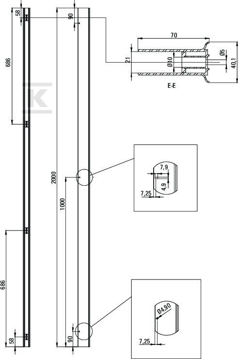 Profil poszerzający systemu Kerria Plus - KTS_022X