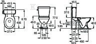 Miska WC Carmen Rimless do kompaktu, - A3420A7560