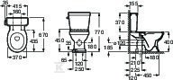 Miska WC CARMEN RIMLESS do kompaktu - A3420A7S00