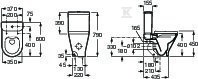 Miska WC GAP Round do kompaktu Rimless - A3420N7000