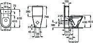 Miska WC GAP Round do kompaktu Rimless - A3420N8000