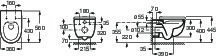 Miska WC MERIDIAN Rimless podwieszana - A34624L000