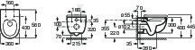 Miska WC MERIDIAN-N podwieszana Rimless - A34624LS00