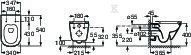 Vas de toaletă suspendat GAP SQUARE WC - A34647L000