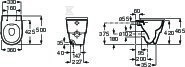 Miska WC TURA stojąca przyścienna - A347697000