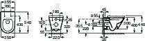 Miska WC GAP ROUND podwieszana Rimless - A34H0N2000