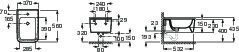 Závesný bidet INSPIRA SQUARE 560 x 370 - A357535000