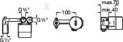 Element podtynkowy do montażu baterii - A5252206RG