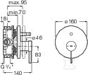 Bateria wannowo-prysznicowa ONA - A5A0B9ERG0