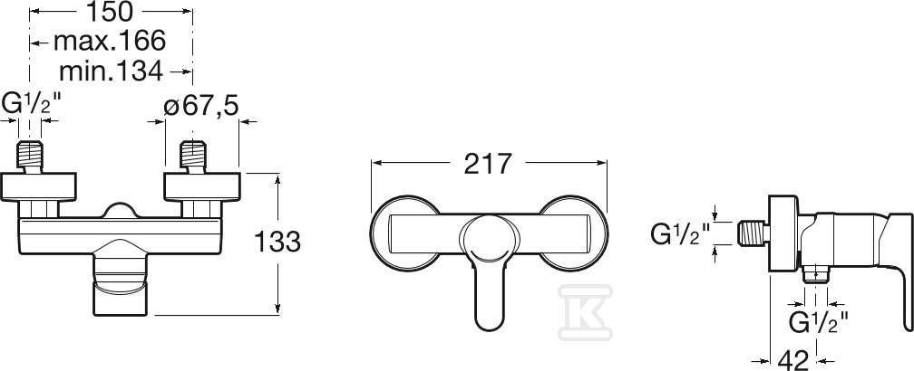 ROCA L20 sprchová batéria bez sprchovej - A5A2109C00