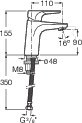 Bateria umywalkowa Roca Atlas z Cold - A5A3290C00