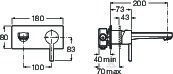 Bateria umywalkowa NAIA rose gold - A5A3596RG0