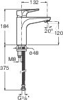 Bateria umywalkowa Roca Atlas Medium z - A5A3990C00