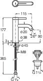 Bateria umywalkowa ONA jednouchwytowa - A5A3A9ECN0