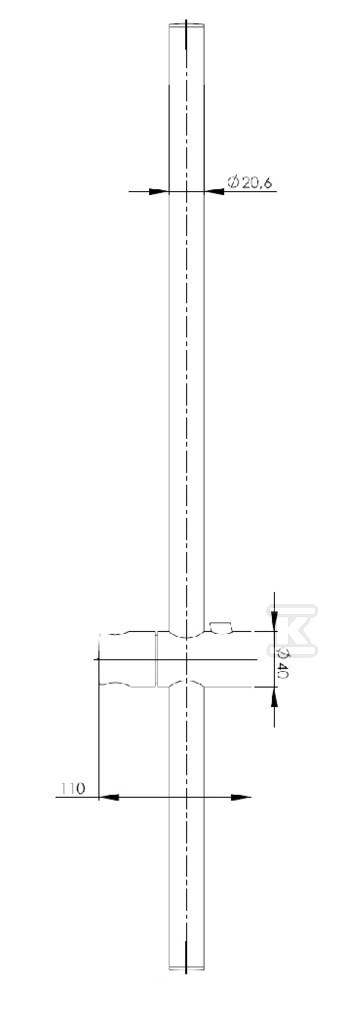 STELLA shower bar 700 with hearing - A5B0205C00