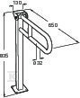 Poręcz składana Access Comfort stojąca - A816910009